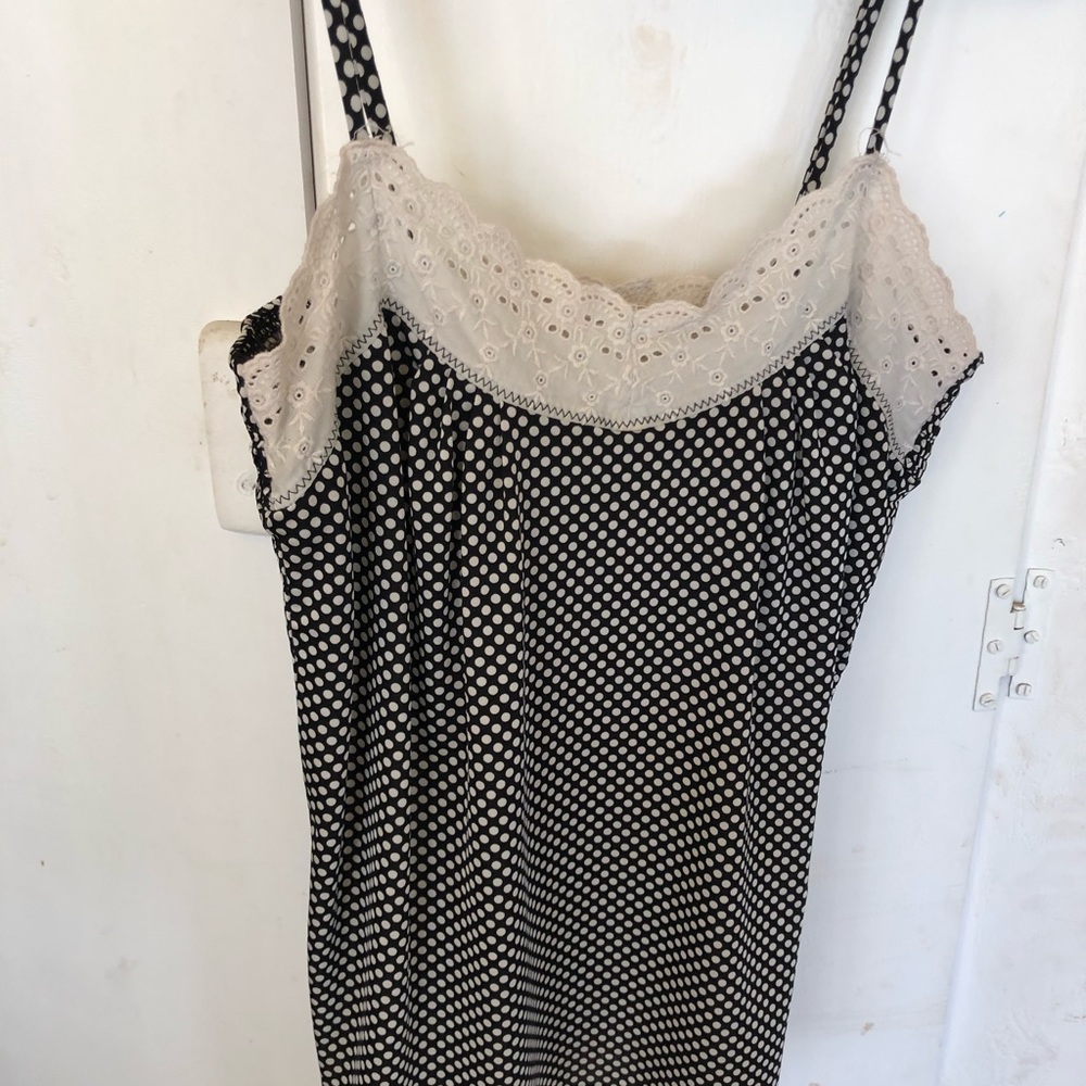 “The Limited” Black and white spotted Cami